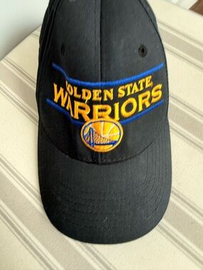 NBA Black Hat with Blue and Red Logo Embroidery